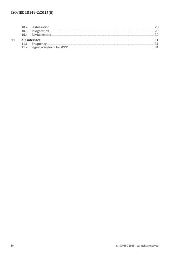 ISO/IEC 15149-2:2015 ISO/IEC 15149-2:2015 - Information technology -- Telecommunications and information exchange between systems -- Magnetic field area network (MFAN) - Page 4 preview