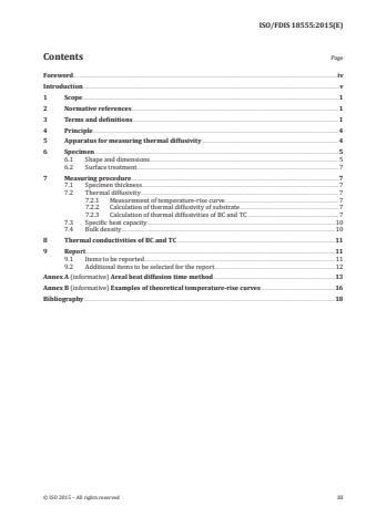 ISO 18555:2016 - Metallic and other inorganic coatings -- Determination of thermal conductivity of thermal barrier coatings