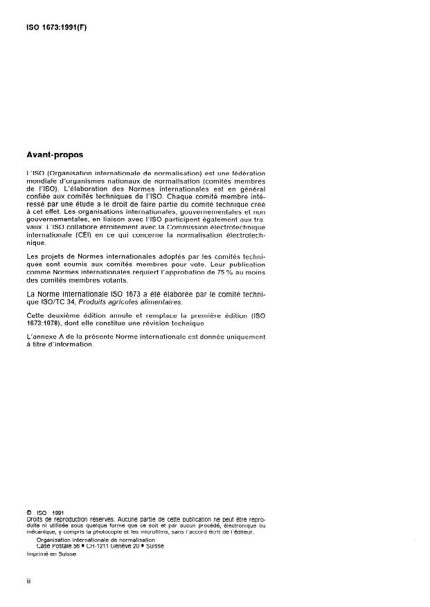 ISO 1673:1991 ISO 1673:1991 - Oignons -- Guide pour l'entreposage - Page 2 preview
