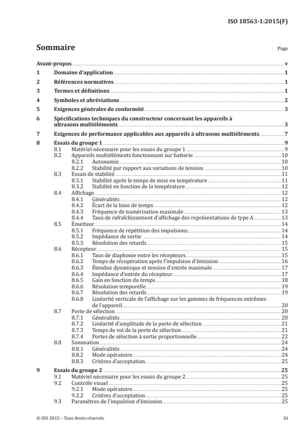 ISO 18563-1:2015 - Essais non destructifs -- Caractérisation et vérification de l'appareillage de contrôle par ultrasons en multiéléments