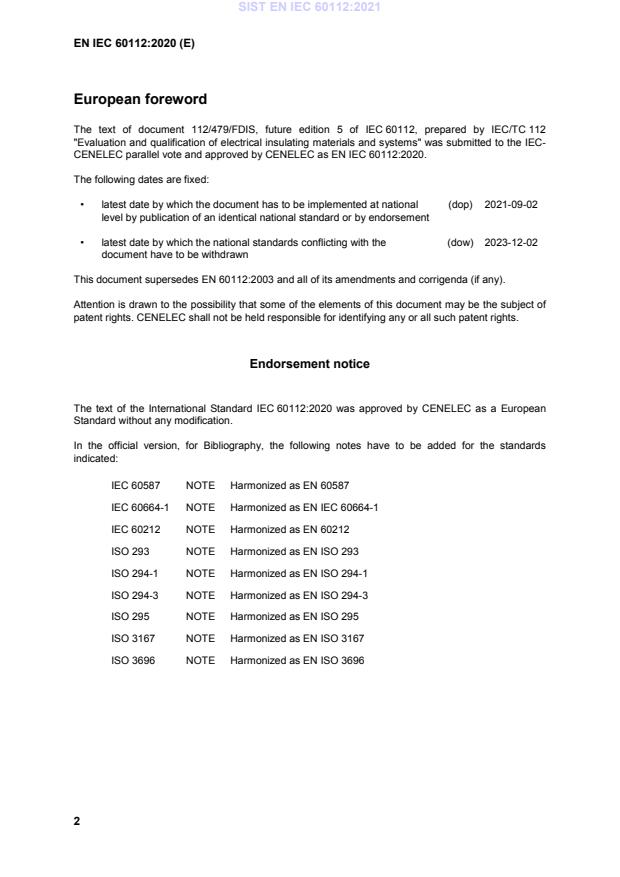 EN IEC 60112:2020 EN IEC 60112:2021 - Page 4 preview