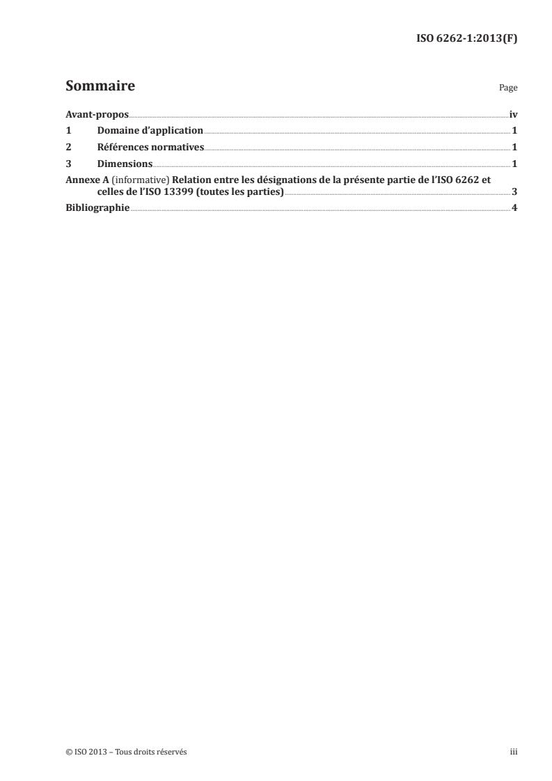 ISO 6262-1:2013 - Fraises en bout a plaquettes amovibles