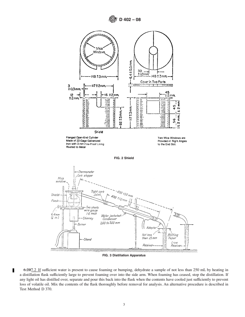 REDLINE ASTM D402-08 - Standard Test Method for  Distillation of Cutback Asphaltic (Bituminous) Products