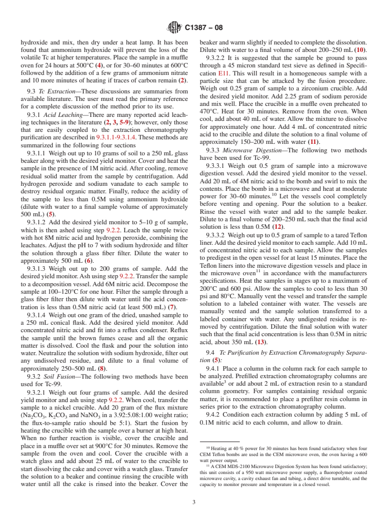 ASTM C1387-08 - Standard Guide for the Determination of Technetium-99 in Soil