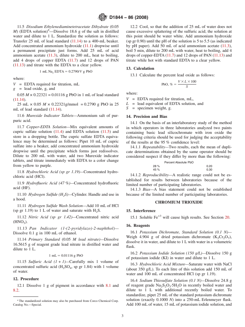 ASTM D1844-86(2008) - Standard Test Methods for  Chemical Analysis of Basic Lead Silicochromate
