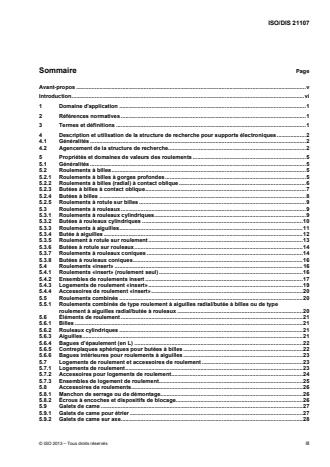 ISO 21107:2015 - Roulements et rotules lisses -- Structure de recherche pour supports électroniques -- Caractéristiques et criteres de performance identifiés par le vocabulaire des propriétés