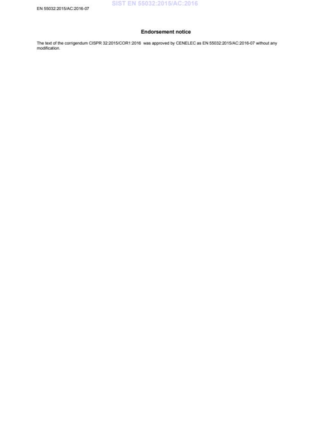 SIST EN 55032:2015/AC:2016 SIST EN 55032:2015/AC:2016 - Page 4 preview