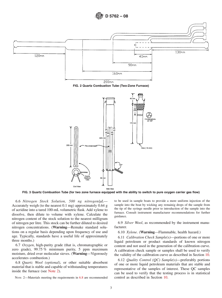 ASTM D5762-08 - Standard Test Method for Nitrogen in Petroleum and Petroleum Products by Boat-Inlet Chemiluminescence