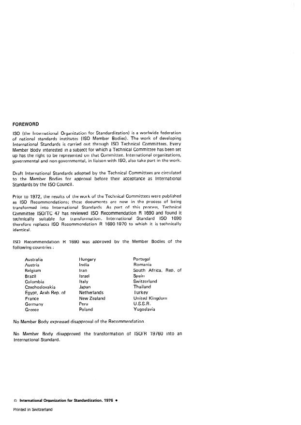 ISO 1690:1976 ISO 1690:1976 - Sodium and potassium silicates for industrial use -- Determination of silica content -- Gravimetric method by insolubilization - Page 2 preview