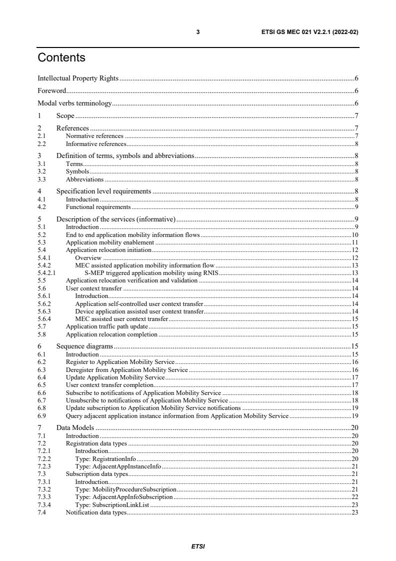 ETSI GS MEC 021 V2.2.1 (2022-02) - Multi-access Edge Computing (MEC); Application Mobility Service API