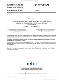 EN 55011:2016/A2:2021 EN 55011:2016/A2:2021 - Page 3 preview