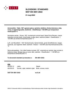 SIST EN 4851:2022 - Page 1 preview