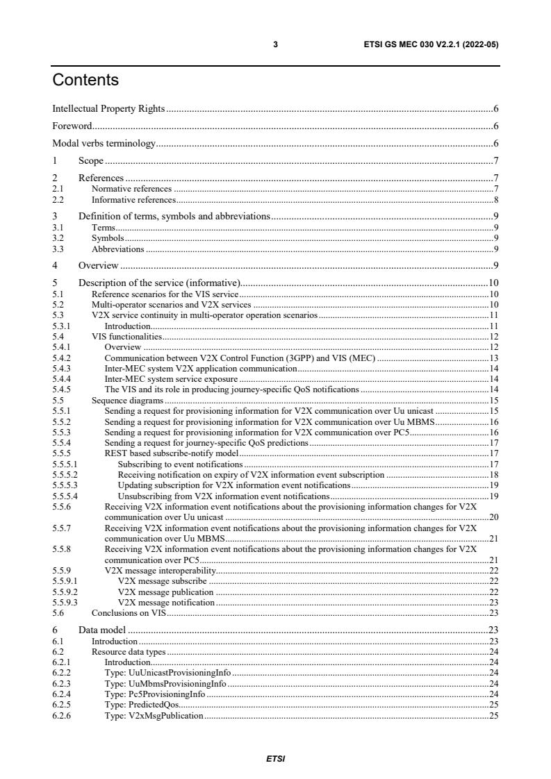 ETSI GS MEC 030 V2.2.1 (2022-05) - Multi-access Edge Computing (MEC); V2X Information Service API