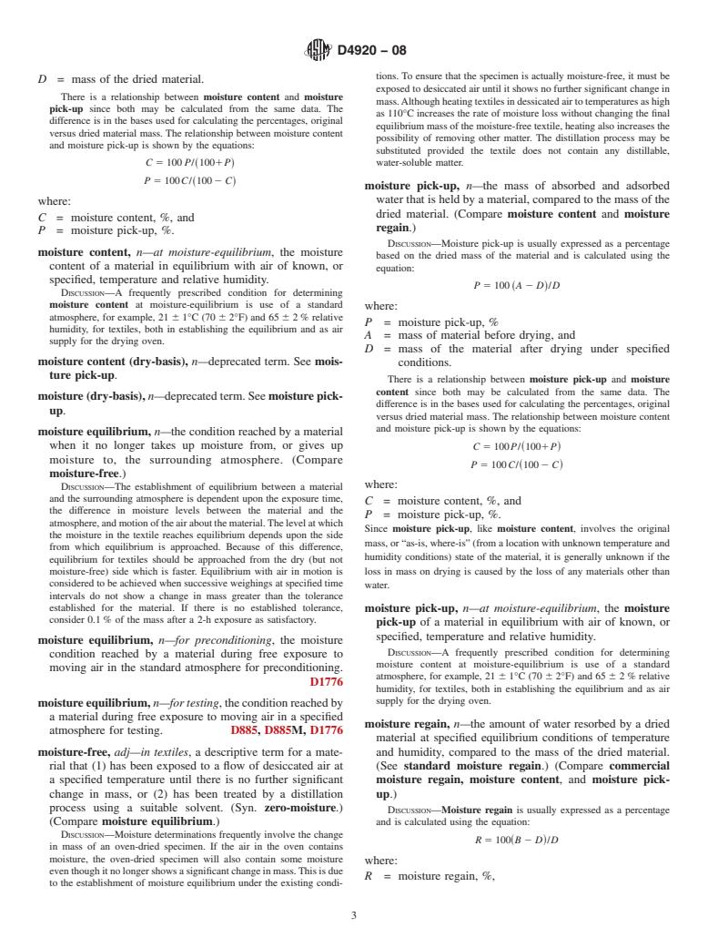 ASTM D4920-08 - Standard Terminology Relating to  Conditioning, Chemical, and Thermal Properties