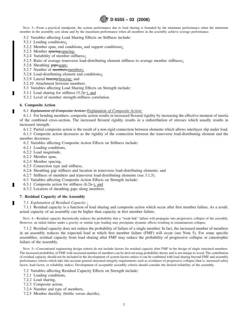 REDLINE ASTM D6555-03(2008) - Standard Guide for Evaluating System Effects in Repetitive-Member Wood Assemblies