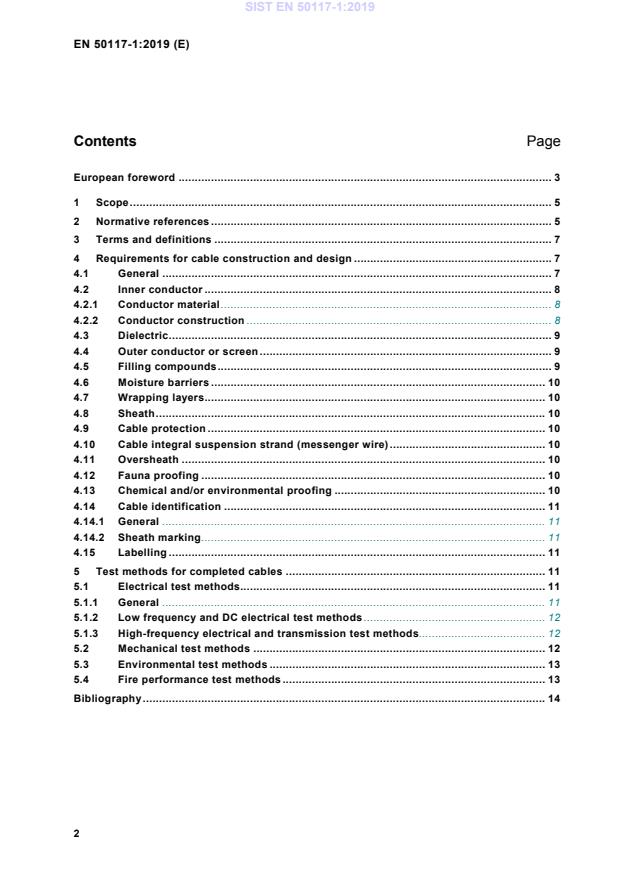 SIST EN 50117-1:2019 SIST EN 50117-1:2019 - Page 4 preview