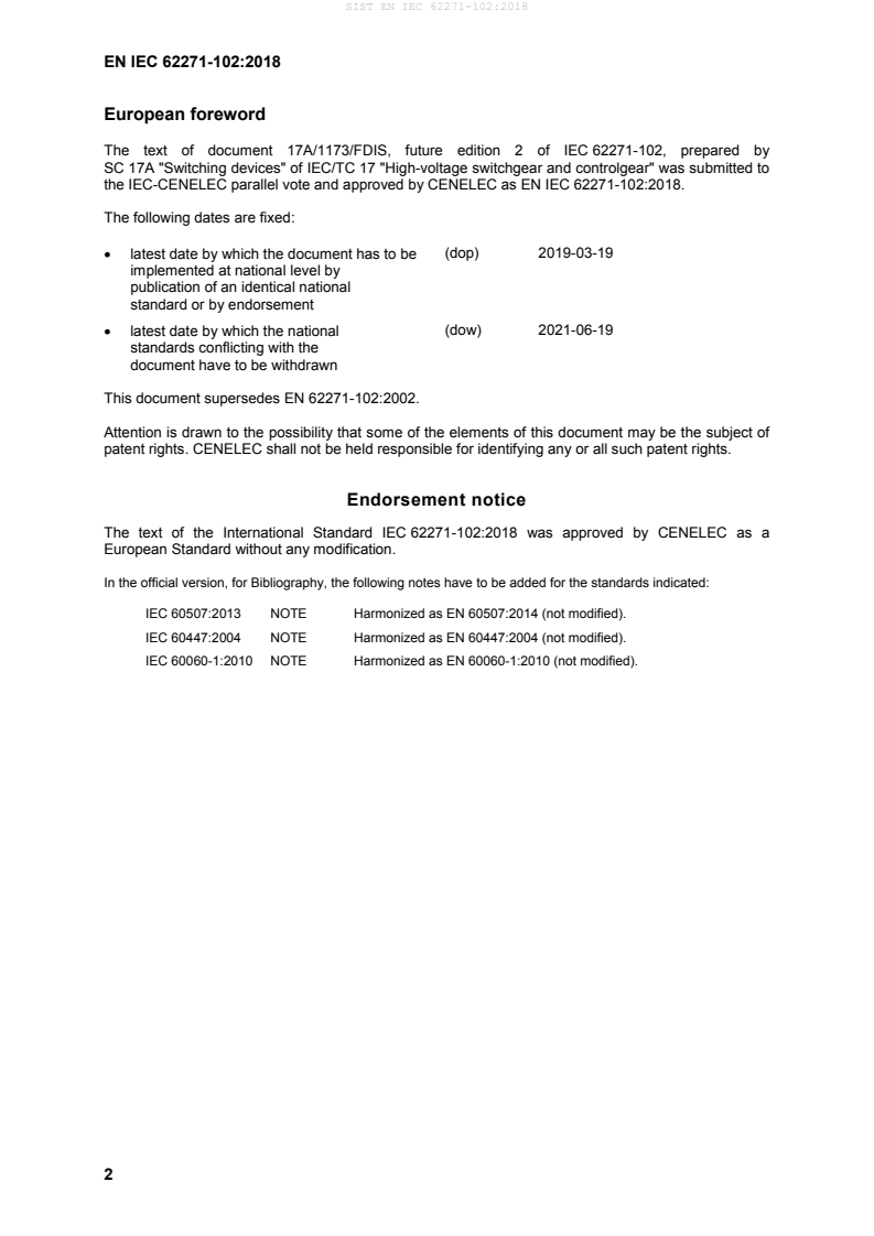 SIST EN IEC 62271-102:2018 SIST EN IEC 62271-102:2018 - BARVE - Page 4 preview