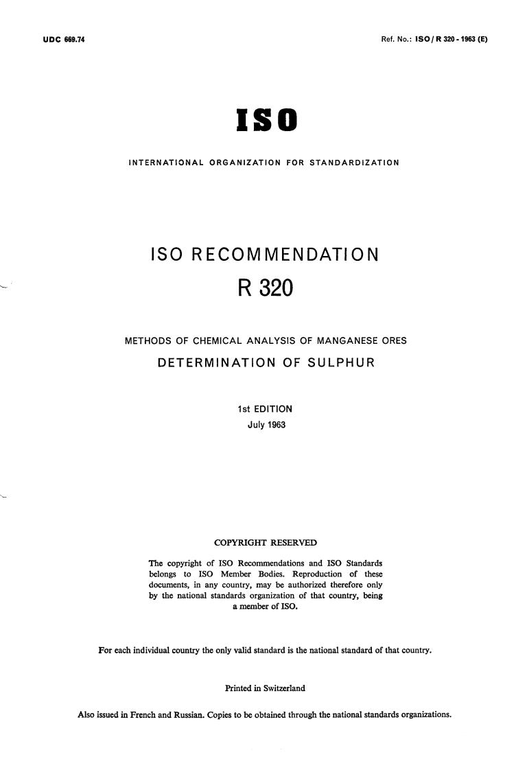 ISO/R 320:1963 - Title missing - Legacy paper document
Released:1/1/1963