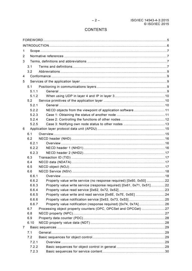 ISO/IEC 14543-4-3:2015 ISO/IEC 14543-4-3:2015 - Information technology -- Home Electronic Systems (HES) architecture - Page 4 preview