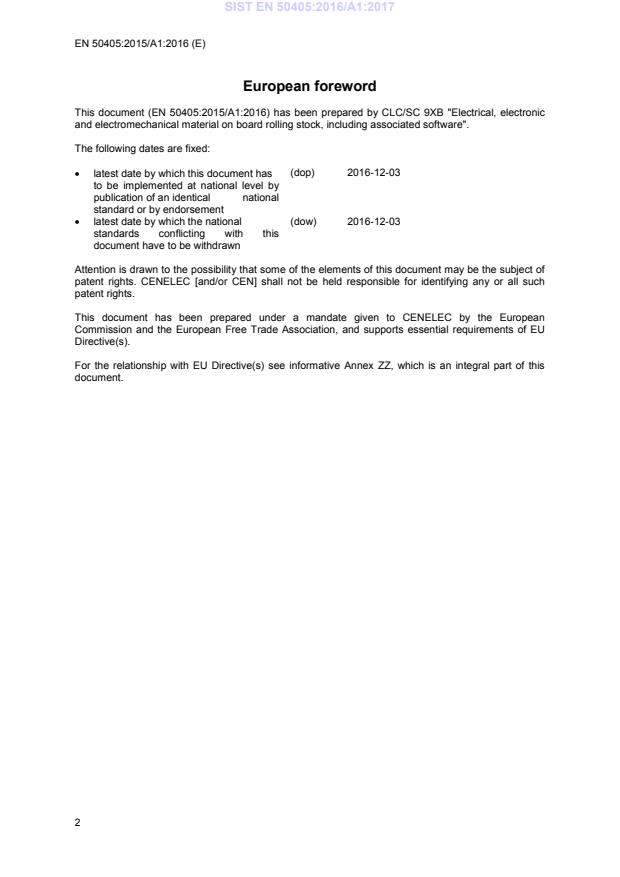 SIST EN 50405:2016/A1:2017 SIST EN 50405:2016/A1:2017 - Page 4 preview