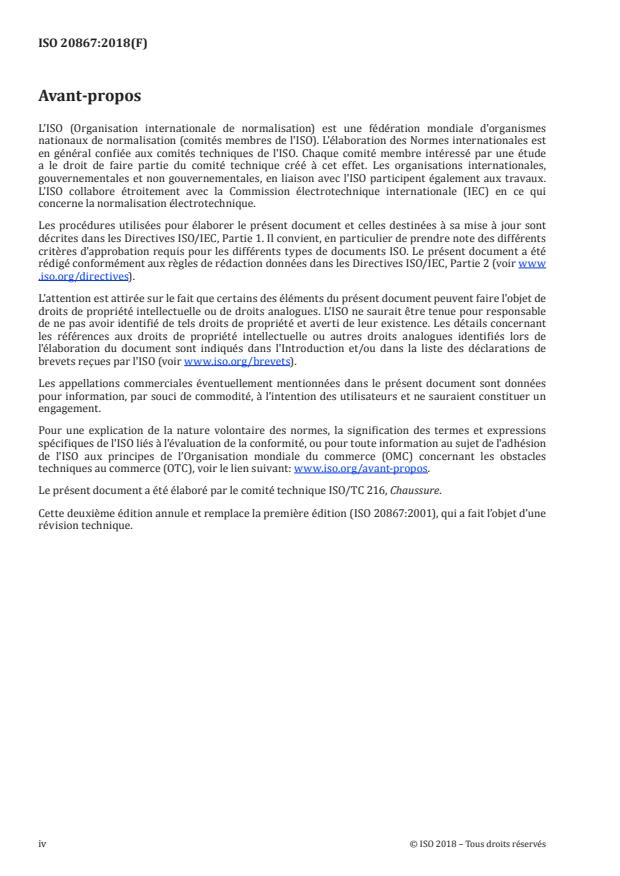 ISO 20867:2018 ISO 20867:2018 - Chaussures -- Méthodes d'essai applicables aux premieres de montage -- Tenue des clous pour talon - Page 4 preview