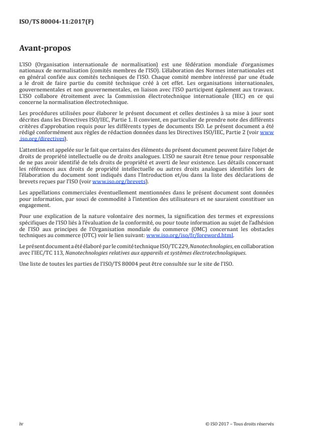 ISO/TS 80004-11:2017 ISO/TS 80004-11:2017 - Nanotechnologies -- Vocabulaire - Page 4 preview