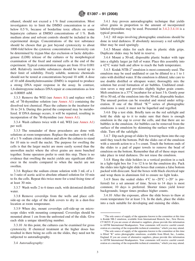 ASTM E1397-91(2008) - Standard Practice for <i>In Vitro</i> Rat Hepatocyte DNA Repair Assay (Withdrawn 2014)