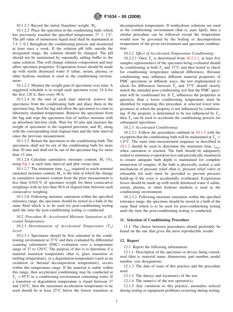 ASTM F1634-95(2008) - Standard Practice for  <span class="bdit">In-Vitro</span> Environmental Conditioning of Polymer Matrix Composite Materials and Implant Devices