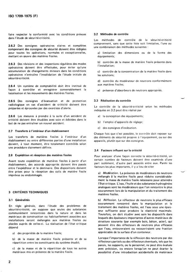 ISO 1709:1975 ISO 1709:1975 - Énergie nucléaire -- Matieres fissiles -- Principes de sécurité en matiere de criticité lors de la manipulation et du traitement - Page 4 preview