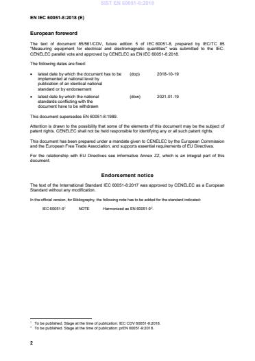 EN IEC 60051-8:2018 EN 60051-8:2018 - Page 4 preview