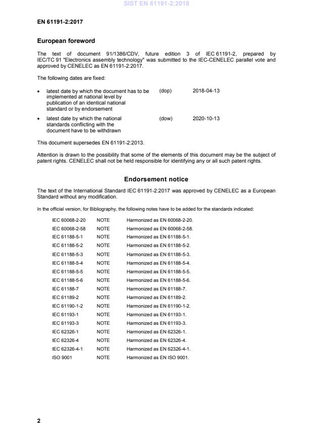 EN 61191-2:2017 EN 61191-2:2018 - BARVE - Page 4 preview
