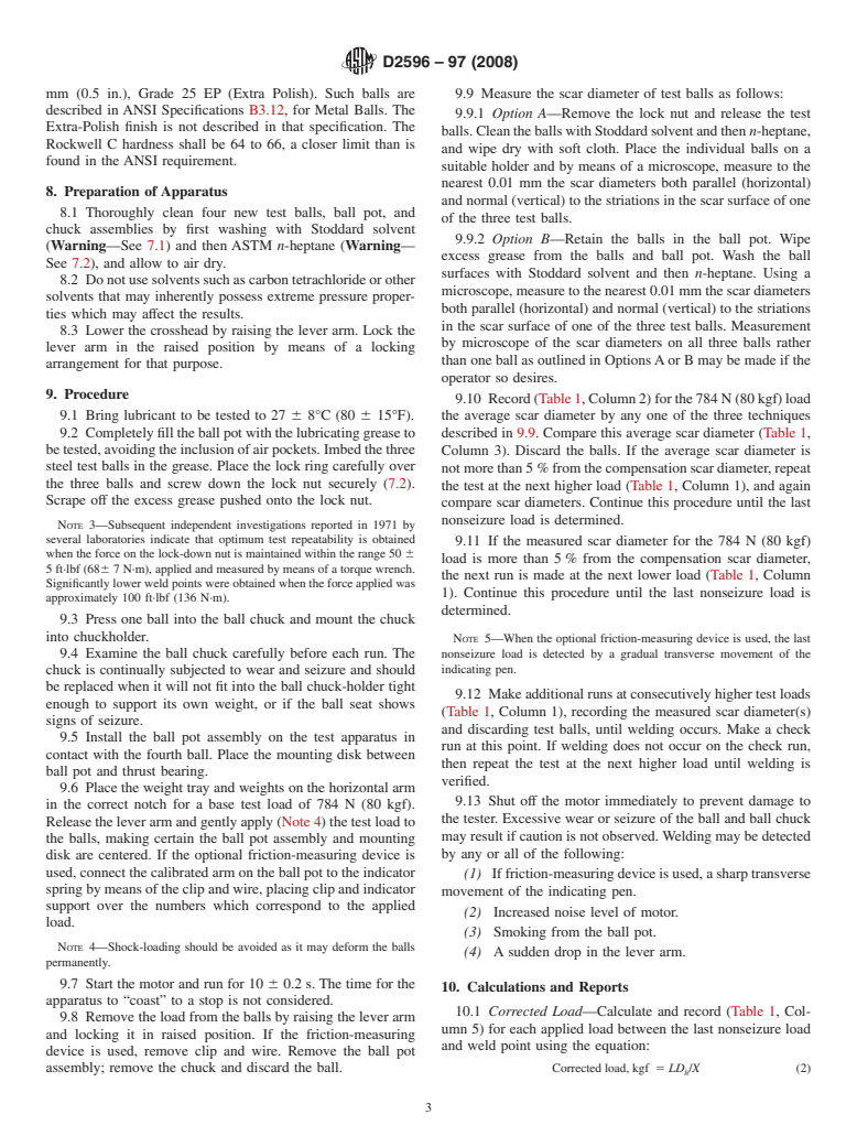 ASTM D2596-97(2008) - Standard Test Method for Measurement of Extreme-Pressure Properties of Lubricating Grease (Four-Ball Method)