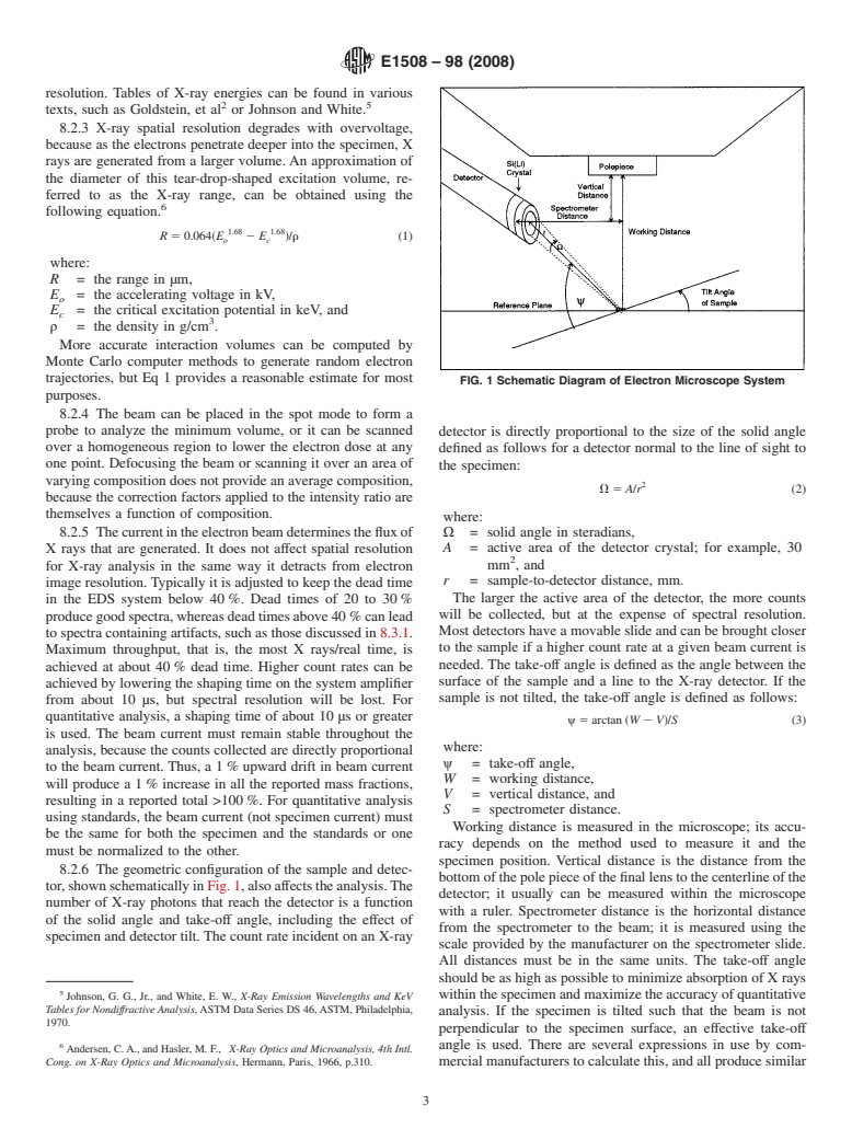 ASTM E1508-98(2008) - Standard Guide for Quantitative Analysis by Energy-Dispersive Spectroscopy