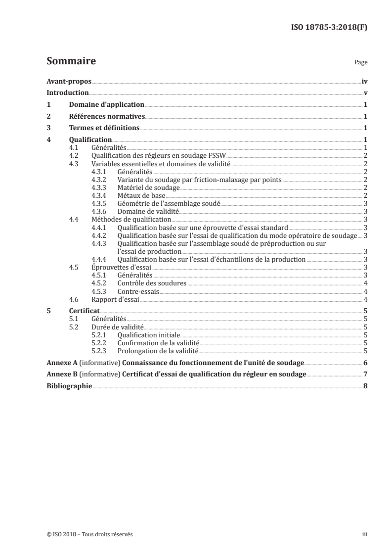 ISO 18785-3:2018 - Soudage par friction-malaxage par points — Aluminium — Partie 3: Qualification du personnel en soudage
Released:11/27/2018