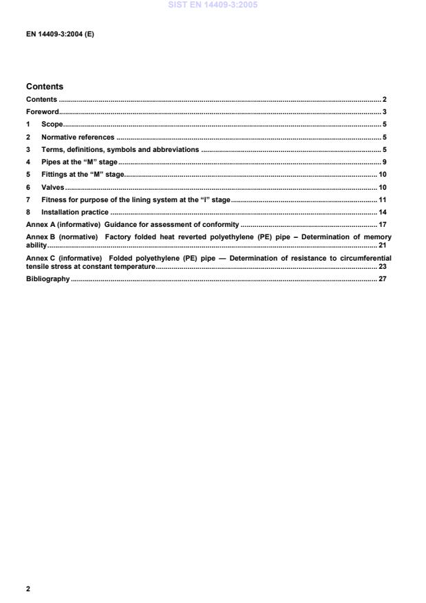 EN 14409-3:2004 EN 14409-3:2005 - Page 4 preview