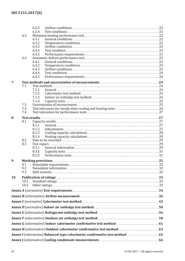ISO 5151:2017 ISO 5151:2017 - Non-ducted air conditioners and heat pumps -- Testing and rating for performance - Page 4 preview
