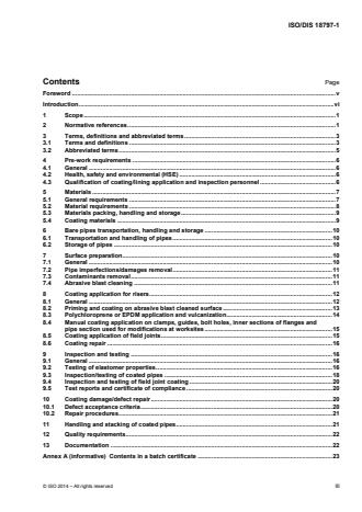 ISO 18797-1:2016 - Petroleum, petrochemical and natural gas industries -- External corrosion protection of risers by coatings and linings