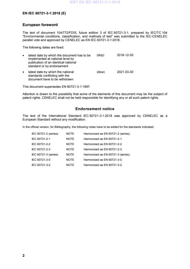 SIST EN IEC 60721-3-1:2018 SIST EN IEC 60721-3-1:2018 - Page 4 preview