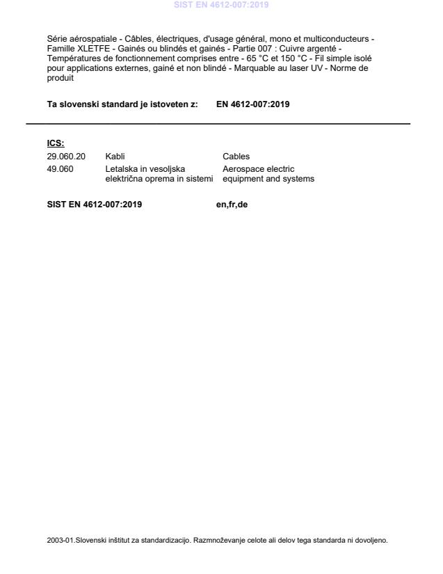 SIST EN 4612-007:2019 SIST EN 4612-007:2019 - Page 2 preview
