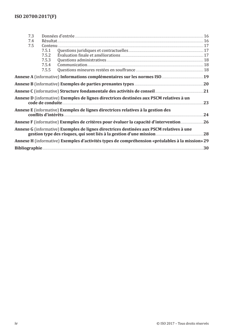 ISO 20700:2017 ISO 20700:2017 - Lignes directrices relatives aux services de conseil en management
Released:8/17/2017 - Page 4 preview