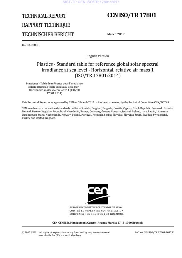 TP CEN ISO/TR 17801:2017