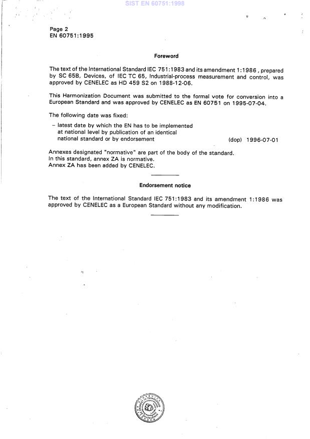 EN 60751:1995 EN 60751:1998 - Page 4 preview