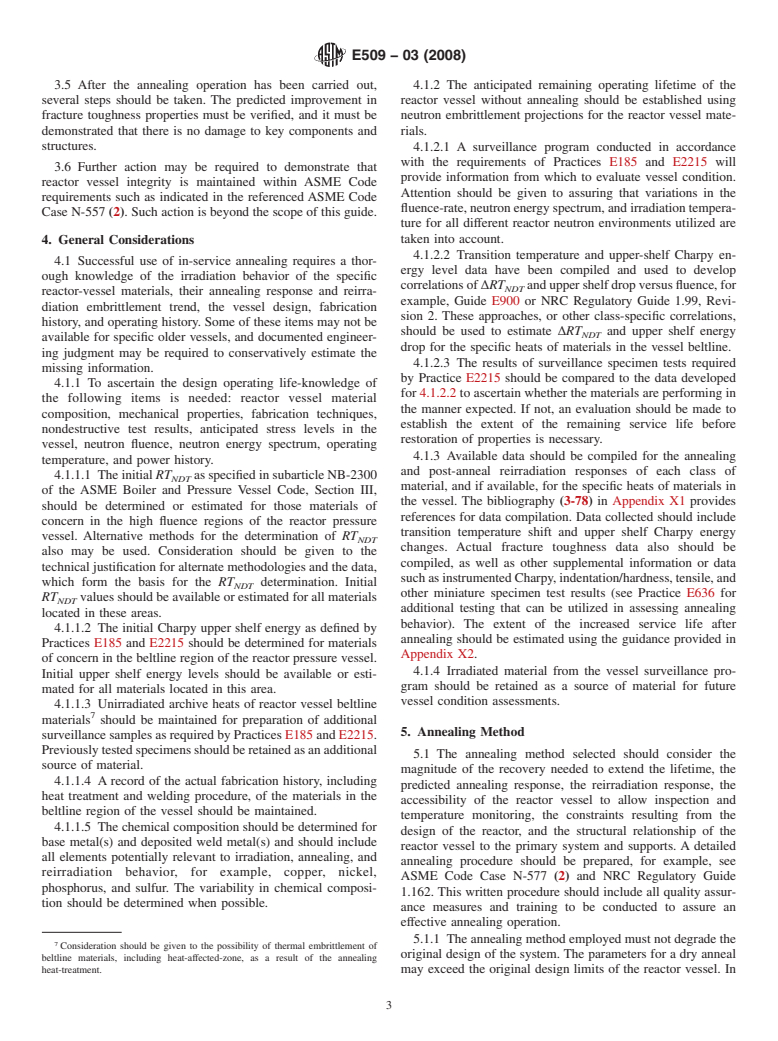 ASTM E509-03(2008) - Standard Guide for In-Service Annealing of Light-Water Moderated Nuclear Reactor Vessels