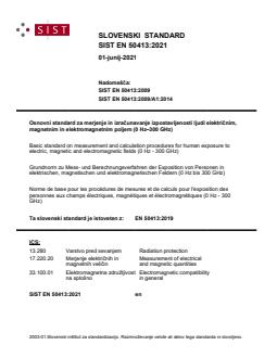 EN 50413:2021 - Page 1 preview