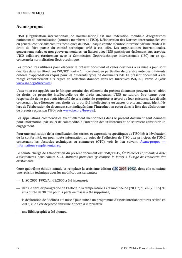 ISO 2005:2014 ISO 2005:2014 - Latex concentré de caoutchouc naturel -- Détermination de la teneur en sédiment - Page 4 preview