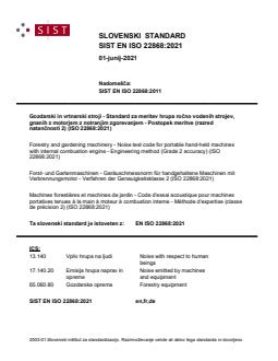SIST EN ISO 22868:2021 - Page 1 preview