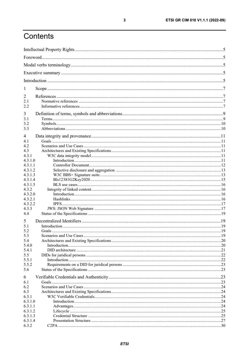 ETSI GR CIM 018 V1.1.1 (2022-09) - cross-cutting Context Information Management (CIM); NGSI-LD; Enabling chain of trust from Content Sources to Content Consumers