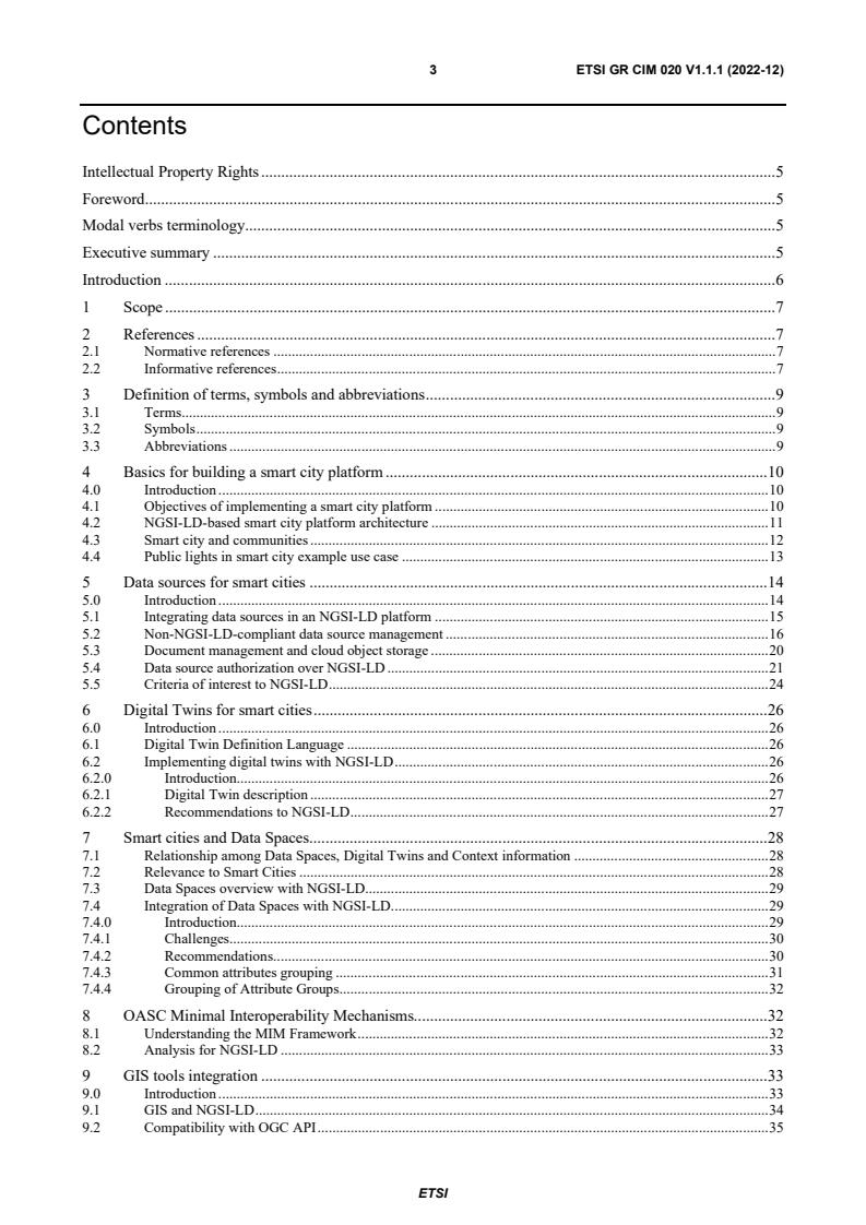 ETSI GR CIM 020 V1.1.1 (2022-12) - Context Information Management (CIM); NGSI-LD; Guidelines for the deployment of Smart City and Communities data platforms