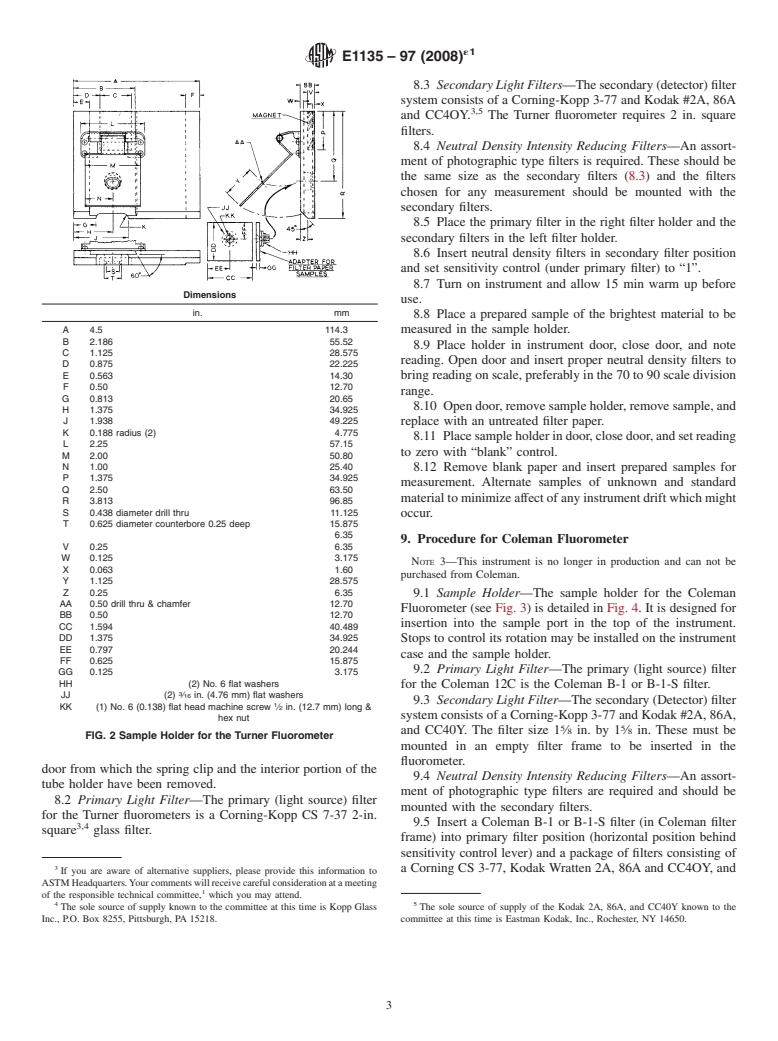 ASTM E1135-97(2008)e1 - Standard Test Method for Comparing the Brightness of Fluorescent Penetrants