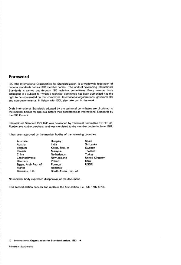 ISO 1746:1983 ISO 1746:1983 - Rubber or plastics hoses and tubing -- Bending tests - Page 2 preview